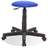 Taburet de lucru atelier productie ergonomic rotativ pentru industrie GOLIAT cu roți, material textil, albastru - Nowy Styl Group