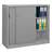 Kovová skříň s posuvnými dveřmi, v x š x h: 1040 x 1200 x 435 mm, barva šedá RAL7035 / šedá RAL7035 - Malow