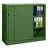 Schiebetür-Stahlschrank, HxBxT: 1040 x 1200 x 435 mm, Farbe Grün RAL 6011 - Malow