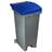 Koš plastový na tříděný odpad, objem 80 l, víko modré