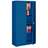 Dulap metalic cu polițe și cu dulăpior interior cu cheie tip compartiment de sigurantă interior, HxLxl: 1990x1000x435 mm, corp albastru RAL5010 / uși albastre RAL5010 - Malow