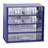 Schubladenmagazin 306 x 155 x 282 mm, Farbe blau, 6 Schubladen