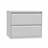 Hängeregistraturschrank ECONOMY, Format A4, zwei 2-bahnige Schubladen, HxBxT: 704x840x623 mm, Lichtgrau RAL7035 - Kovona Lysa nad Labem