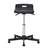 Taburet de lucru atelier productie ergonomic rotativ pentru industrie TECHNO cu șezut înclinat, șezut din poliuretan neagru - imagine2