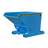 Automatische Kippbehälter, Volumen 1200 l, Traglast 1500 kg, LxBxH: 1920x1095x1125 mm, Farbe Blau RAL5012 - Bauer GmbH