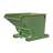 Container autobasculant, volum 1200 l, cap.port. 1500 kg, LxlxH: 1920x1095x1125 mm, verde RAL6011 - Bauer GmbH