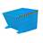 Der Kippbehälter mit niedriger Schüttkante, Volumen 650 l, LxBxH: 1445x800x890 mm, Farbe Blau RAL5012 - Bauer GmbH