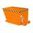 Der Kippbehälter, Volumen 550 l, LxBxH: 1370x800x730 mm, Farbe Orange RAL2000 - Bauer GmbH