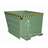 Der Kippbehälter, Volumen 1100 l, LxBxH: 1440x1200x890 mm, Farbe Grün RAL6011 - Bauer GmbH