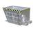 Container basculant, volum 1100 l, lxLxH: 1440x1200x890 mm, galvanizat - Bauer GmbH