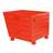Container basculant, stivuibil, volum 1500 l, cap. port. 2000 kg, LxlxH: 1200x1500x1000 mm, roșu RAL3000 - Bauer GmbH
