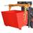Container basculant, stivuibil, volum 1500 l, cap. port. 2000 kg, LxlxH: 1200x1500x1000 mm, roșu RAL3000 - Bauer GmbH - imagine5