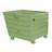 Container basculant, stivuibil, volum 900 l, cap. port. 2000 kg, LxlxH: 1200x1000x900 mm, verde RAL6011 - Bauer GmbH