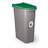 Coș gunoi din material plastic pentru materiale reciclabile ECO SYSTEM, volum 40 l, culoare verde