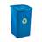 Koš plastový BEGREEN, objem 50 l, barva modrá