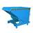 Schwerlast-Kipper, Inhalt 900 l, Traglast 4000 kg, LxBxH: 1310x1580x970 mm, Farbe blau RAL5012 - Bauer GmbH