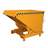 Container basculante pentru sarcină mare, volum 900 l, cap.port. 4000 kg, LxlxH: 1310x1580x970 mm, orange RAL2000 - Bauer GmbH