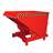 Schwerlast-Kipper, Inhalt 900 l, Traglast 4000 kg, LxBxH: 1310x1580x970 mm, Farbe rot RAL3000 - Bauer GmbH