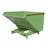 Ťažkotonážny výklopný prepravník, objem 1700 l, nosnosť 4000 kg, d x š x v: 1755x1580x1230 mm, farba zelená RAL6011 - Bauer GmbH
