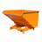 Schwerlast-Kipper, Inhalt 1700 l, Traglast 4000 kg, LxBxH:1755x1580x1230 mm, Farbe orange RAL2000 - Bauer GmbH