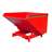 Schwerlast-Kipper, Inhalt 1700 l, Traglast 4000 kg, LxBxH:1755x1580x1230 mm, Farbe rot RAL3000 - Bauer GmbH