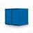 Lagercontainer, LxBxH: 1980x1950x1910 mm, Stahlboden, Außenfarbe Blau RAL5010