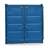 Lagercontainer, LxBxH: 2991x2438x2591 mm, Stahlboden, Außenfarbe Blau RAL5010 - Bild2