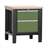 Banc masă de atelier TECHNO, modul unic lățime 800 mm, 2 sertare, culoare antracit RAL7016/verde RAL6011. - Malow