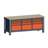 Banc masă de atelier TECHNO, modul triplu lățime 2000 mm, 12 sertare, culoare antracit RAL7016/portocaliu RAL2004. - Malow