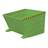 Der Kippbehälter mit niedriger Schüttkante, Volumen 1000 l, LxBxH: 1445x1200x890 mm, Farbe Grün RAL6011 - Bauer GmbH