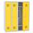 Garderobenschrank für Schüler, BxTxH: 1200x500x1450 mm, Zylinderschloß, Korpus Grau RAL7035/Türfarbe Gelb RAL1023 - Malow