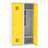 Garderobenschrank für Schüler, BxTxH: 800x500x1450 mm, Drehriegelverschluss, Korpus Grau RAL7035/Türfarbe Gelb RAL1023 - Malow