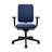 Bürodrehstuhl GARTA, Rahmenkonstruktion schwarz, Stoffbezug Blau - Nowy Styl Group