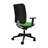 Bürodrehstuhl GARTA, Rahmenkonstruktion schwarz, Stoffbezug Grün - Nowy Styl Group - Bild2