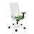 Bürodrehstuhl GARTA, Rahmenkonstruktion weiß, Stoffbezug Grün - Nowy Styl Group - Bild2