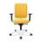 Bürodrehstuhl GARTA, Rahmenkonstruktion weiß, Stoffbezug Gelb - Nowy Styl Group