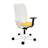 Bürodrehstuhl GARTA, Rahmenkonstruktion weiß, Stoffbezug Gelb - Nowy Styl Group - Bild2