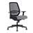 Bürodrehstuhl NEOS, Gestell schwarz, Netz-Rückenlehne, Sitz-Stoffbezug Grau - Nowy Styl Group