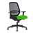 Bürodrehstuhl NEOS, Gestell schwarz, Netz-Rückenlehne, Sitz-Stoffbezug Grün - Nowy Styl Group