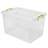 StrongBox - cutie cu capac de depozitare din plastic transparent, volum 55 l
