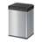 Abfallsammler mit Swingdeckel, Stahlblech beschichtet, Inhalt 35 l, silber