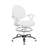 Labor-Drehstuhl SMART, hoch mit Fußring und Armlehnen, Kunstleder weiß - Nowy Styl Group