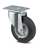 Transport-Lenkrolle, elektrisch leitfähig, mit Anschraubplatte, Traglast 205 kg