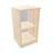 Büroschrank - Regal, H x B x T: 740 x 400 x 445 mm, Farbe Akazie - Nowy Styl Group