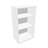 Kancelářská skříň - regál, nástavec, v x š x h: 1070 x 600 x 445 mm, barva bílá - Nowy Styl Group