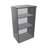 Kancelářská skříň - regál, nástavec, v x š x h: 1070 x 600 x 445 mm, barva tmavě šedá - Nowy Styl Group
