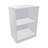 Dulap birou tip raft - mobilier office, HxLxl: 825 x 600 x 445 mm, culoare gri deschis - Nowy Styl Group
