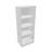 Büroschrank - Regal, H x B x T: 1545 x 600 x 445 mm, Farbe Lichtgrau - Nowy Styl Group