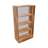 Büroschrank - Regal, H x B x T: 1545 x 800 x 445 mm, Farbe Nussbaum - Nowy Styl Group