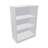 Büroschrank - Regal, H x B x T: 1155 x 800 x 445 mm, Farbe Lichtgrau - Nowy Styl Group